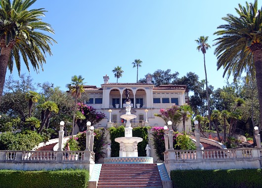 Hearst Castle on the Pacific Coast on Orange & Black's Wild Wild West and Western Highlights motorcycle tour