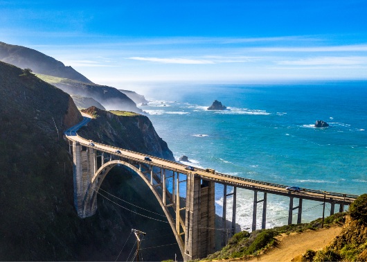 Bixby Bridge on Orange & Black's Spectacular California motorcycle tour