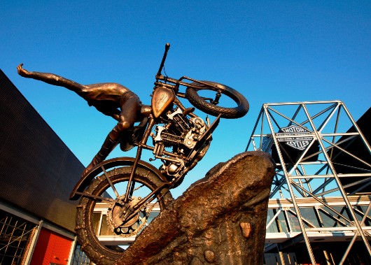 Harley-Davidson museum on Route 66 Long Way Down tour