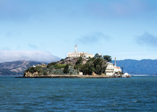 Alcatraz in San Francisco Bay on Western Highlights tour